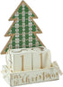 Primitives by Kathy Christmas Countdown Plaid Tree Advent Calendar Wooden Block Set...