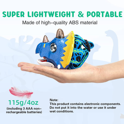 SEVENKA Kids Headlamp, LED Headlamp Flashlight for Kids, Outdoor Head Lamp Toy for Boy/Girl, Roar/Mute, 4oz Lightweight Headlight Camping Gear, To...