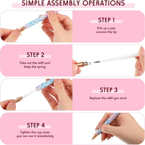 Epakh Weeding Pen, 2 Pieces Metal Vinyl Air Release Tool for DIY Crafts, Retractable Fine Point Writing Instrument...