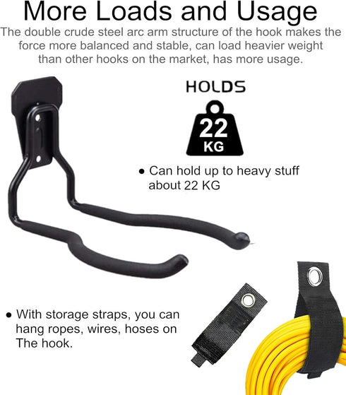 String Trimmer Hanger Bracket, Garden Lawn Trimmer Wall Mount, 1 Pcs Heavy Duty Weed Eater Rack For Garage. Garden Tool Organizer and Storage Hook...