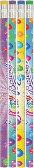Musgrave Pencil Company Happy Birthday Rainbow Pencil, Pack of 12...