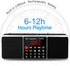 LEFON Multifunction Digital FM Radio Media Speaker MP3 Music Player Support TF Card USB Drive with LED Screen Display and Setting Timing Shutdown ...