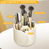 BigKing Makeup Brush Holder with Lid, Brush Holder Makeup Organizer,360 Rotating Dustproof Makeup Brushes Organizer for Vanity Desktop Bathroom Co...
