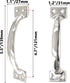 6 Pcs 6" Metal Gate Pull Handles, Bow Gate Handle Screen Door Pull, Vintage Barn Door Handles (Silver)...