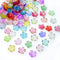 110 Pcs Acrylic Flower Beads?Gold-Plated Gradient Flower Beads?Cherry Blossom Floral Spacer Beads for Jewelry Making...