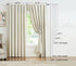 Treatmentex Pompom Window Curtain Panels Natural 45" Long Small Window Curtain Ivory Curtain Drapes for Basement Laundry Room Darkening Curtains 2...