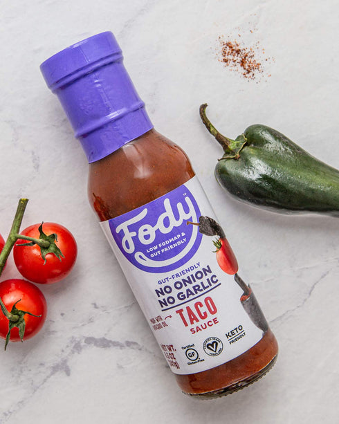 Fody Foods Vegan Taco Sauce Marinade, Avocado Oil & Red Sauce, Low Fodmap Certified, Sensitive Recipe, No MSG, Gut & IBS & Keto Friendly, 8.5 Ounc...