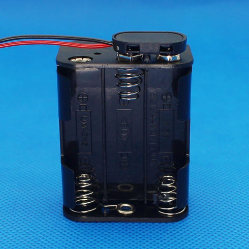4Set 6 x AA Thicken Battery Holder and T Type Wired Battery Clip Standard Snap Connector...