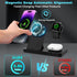 Magnetic 3 in 1 Charging Station for Multiple Devices,Mag-Safe Wireless Charger for iWatch & Airpods Pro 3 2, Foldable Charging Stand Dock for iPh...