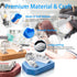 6 Pcs Dental Base Former Kit Dental Lab Model Base Set Plaster Mold Base Former Color Blue (Set)...