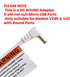 Babysense Round Power Adapter for Video Baby Monitors: V24R and V43 Only (Will Not Fit Micro USB Port - Only for Round DC Ports!)...