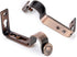 Ogrmar Bronze Color Heavy Duty Curtain Rod Brackets for 3/4 or 5/8 Inch Rod 4 Pack (Bronze)...