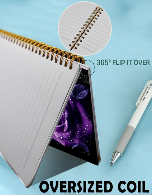 Spiral Journal Notebook for Women,Cute A5 College Ruled Notebooks 6"x 8.4", 120 Pages Lined Journal with Premium Thick Paper,Perfect for School Of...