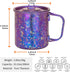 TiTo Titanium Cup Titanium Pot with Lid Ultralight Portable 300ml Foldable Handle Camping Tea Coffee Water Mug for Outdoor Backpacking Hiking Picn...