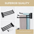 Swivel Hand Towel Holder 3 Bars, Angle Simple 304 Stainless Steel Hand Towel Rack, Folding Bathroom Towel Hanger Wall Mount, Matte Black...