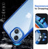 JETech Case for iPhone 14 6.1-Inch, Non-Yellowing Shockproof Phone Bumper Cover, Anti-Scratch Clear Back (Blue)...