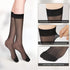 5 Pair Sheer Knee High Stockings, Black Knee High Socks With Reinforced Toe, 20D Elastic Nylon Stockings for Women...
