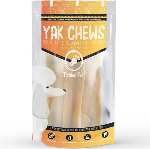 TickledPet Golden Himalayan Yak Dog Chews - 100% Natural (Medium)...