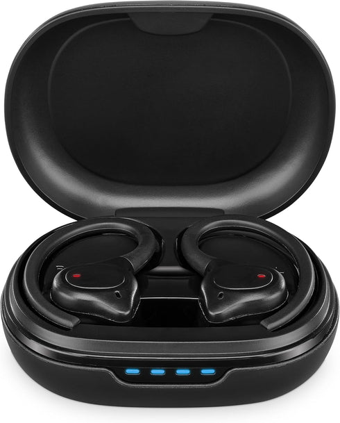 iLive IAEBTW53B Bluetooth True Wireless Earbuds with Built in Mic, IPX7 Waterproof, Charging Case, and Bluetooth 5.3 (Black)...