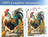 JFYHAB Chicken Diamond Painting Kits for Adults, Full Drill Sunflowers 5D Diamond Painting by Number Kits for Home Wall Decor, Diamond Art Kits, D...