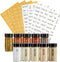 Talented Kitchen 272 Spice Labels Stickers, Clear Spice Jar Labels Preprinted for Seasoning Herbs Kitchen Spice Rack Organization, Water Resistant...