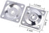 4PCS Leg Mounting Plates with Screws for Sofa Couches Tables Furniture Legs Brackets Hardware Attachment Plates Brackets M8 T-Plates...