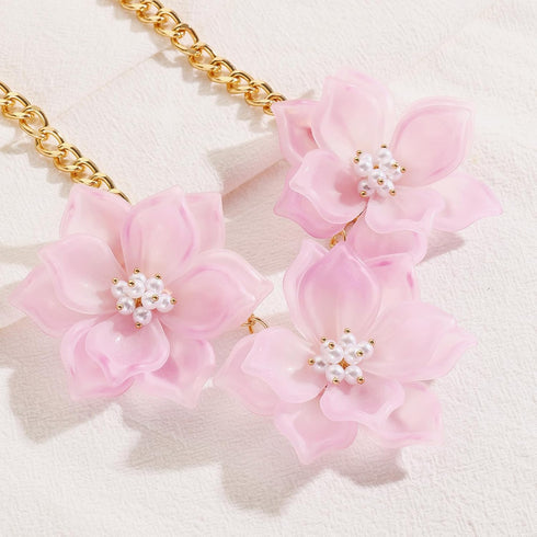 Bocar flower choker necklace for women...