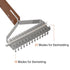 Dog Brush for Shedding, Pet Grooming Brush, Double Side Shedding and Dematting Undercoat Rake Comb Deshedder Brush for Long Haired Dogs and Cats, ...
