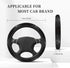 Gothic Spider and Web Steering Wheel Covers,Anti Slip Sweat Absorption Elasticity Car Accessories Steering Wheel Protector Universal 15 Inch for S...