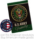 Army Proudly Family Burlap Garden Flag - Armed Forces Rangers United State American Military Veteran Retire Official - House Decoration Banner Sma...