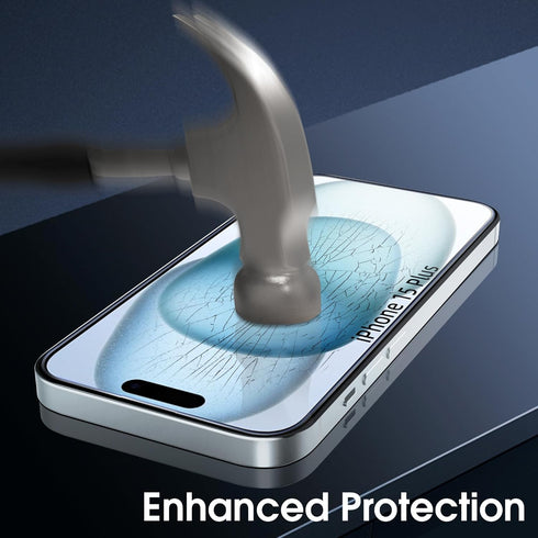 Arae Screen Protector for iPhone 15 Plus 6.7 inch, HD Tempered Glass Anti Scratch Work with Most Case, 6.7 inch, 3 Pack......