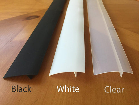 Capparis Kitchen Silicone Stove Counter Gap Cover, Easy Clean Heat Resistant Wide & Long Gap Filler, Seals Spills Between Counter, Stovetop, Oven, Washer & Dryer, Set of 2 (25 Inches, White)