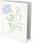 Stencils for Walls: Flower Set Stencil, 10 x 10 inch (L) - Classic Flower Designs...