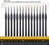 Golden Maple Miniature Paint Brushes, 15PC Model Brushes Micro Detail Paint Brush Set, Fine Detailing for Acrylics, Oils, Watercolors & Paint by N...