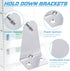 Set of 8 Metal Hold Down Brackets Silver Blinds Brackets Blind Holder Replacements Horizontal Blind Brackets with Screws for Horizontal Blinds Sha...