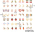 28 Pairs Clip On Earrings Non Piercing Earrings Hypoallergenic Animal Butterfly Rainbow Flower Mixed Color Painless Non-Piercing Earrings Pack...
