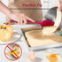 U-Taste Silicone Spoon Spatula Set: 480ºF Heat Resistant Food Grade Flexible Rubber Spoonula, Nonstick Cooking Mixing Scooping Kitchen Baking Scra...