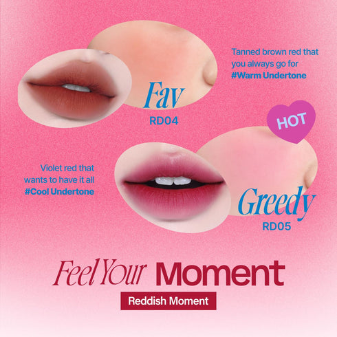 Lip&Cheek Blurry Pudding Pot | Reddish Moment - Ambitious | Makeup Blush, Buildable Lightweight, Multi-Use Soft Matte Finish | 5g...