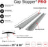 Gap Stopper® Pro - 21" Gray, Professional Grade, FDA Heavy 8.6 oz Silicone, Set of 2, Covers Gap between Stove & Countertops...