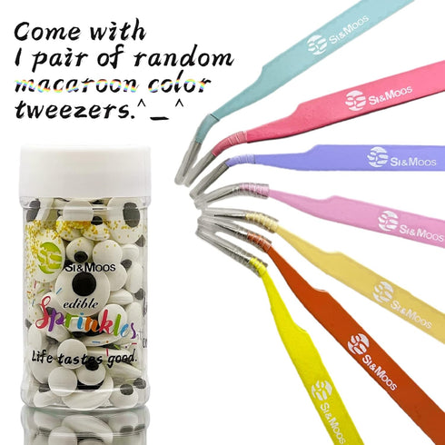 SE Si&Moos Large and Small Candy Eyes for Decorating Small Edible Eyes for Cupcakes Big Edible Eyeballs Halloween Baking Decorations Cookie Decora...