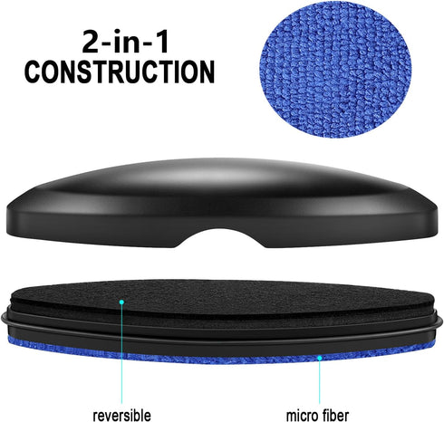 Dry Erase Eraser,Maksut Dry Eraser Whiteboard Eraser,Dry Erasers for Whiteboard Glass Board Chalkboard Cleansers Wiper Premium,2-in-1 for Classroo...