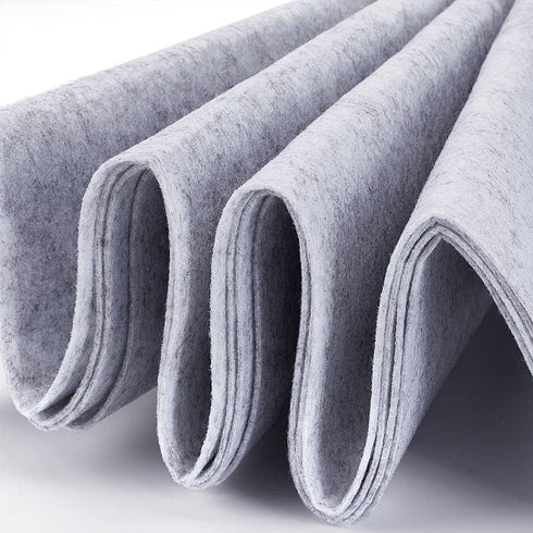 BENECREAT 9.8ft x 15.75" Light Gray Felt Fabric, Jewelry Box Lining, Craft Felt Fabric for Halloween Decorations, DIY Photo Frames and Jewelry Box...