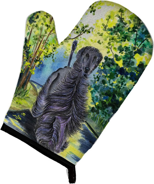 Caroline's Treasures SS8181OVMT Afghan Hound Oven Mitt Heat Resistant Thick Oven Mitt for Hot Pans and Oven, Kitchen Mitt Protect Hands, Cooking B...