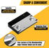 Edge Banding Trimmer + 1 Replacement Blade & Surform Shaver Tool,Hand Planer Edge Bander for Burrs,Wood Shaver Tool,Suitable for Cutting PVC ABS M...