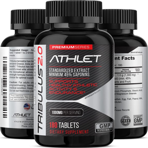 Tribulus Terrestris 1000 mg 180 Tablets - Supports Muscle Strength Stamina Vitality Energy Endurance...