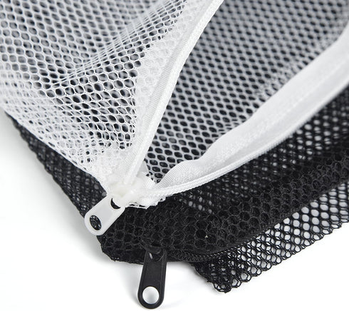 10 Pack Aquarium Filter Media Bags, 8 * 6inch High Flow Fish Tank Mesh Filter Bags with Plastic Zipper for Ceramic Rings, Activated Carbon, Biosph...