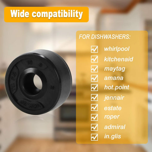 W10195677 WPW10195677 Dishwasher Diverter Valve Diverter Motor Seal Grommet Gasket for Whirlpool Kitc henAid,Ma ytag