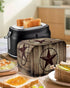 Western Texas Star Toaster Cover 4 Slice, Large Kitchen Appliance Covers, Farmhouse Barn Brown Wooden Toaster Oven Cover with Loop, Bread Machine ...