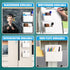 2 Pcs Magnetic Marker Holder Wall Mount Marker Holder for Dry Erase Whiteboard Fridge, Self Adhesive Magnetic Pencil Holder Caddy for Home Office ...