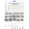 250pcs Non-Insulated Fork Terminals, Copper Fork Wire Connectors Terminals, AWG 22-16 16-14 14-12 12-10 Crimp Fork End Terminal, Tin-Plated Wire L...